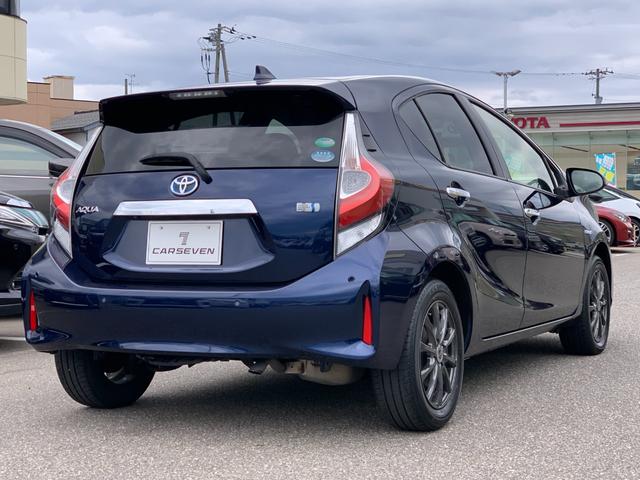 アクア Ｓスタイルブラック　ナビＴＶ　ＢＴオーディオ　バックカメラ　ＥＴＣ　スマートキー　オートライト　ステアリングスイッチ　１５インチアルミホイール　セーフティセンス（6枚目）