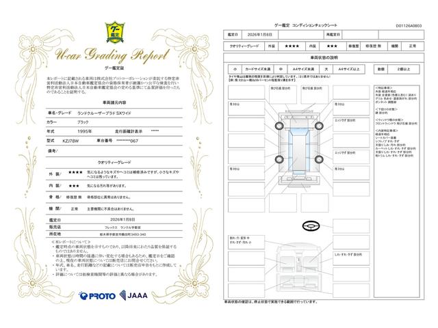 車両状態評価書