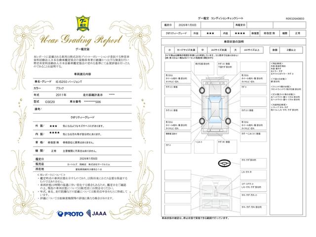 車両状態評価書
