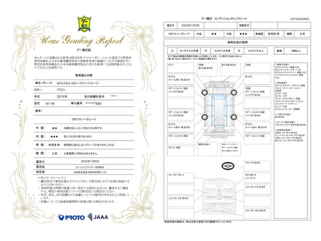 車両状態評価書