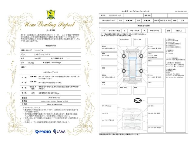 車両状態評価書