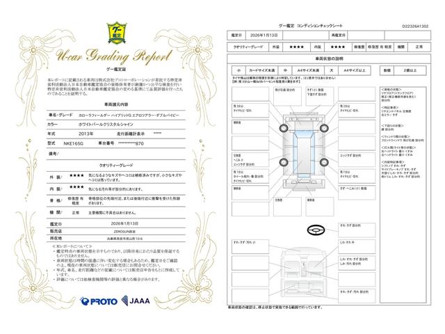 車両状態評価書