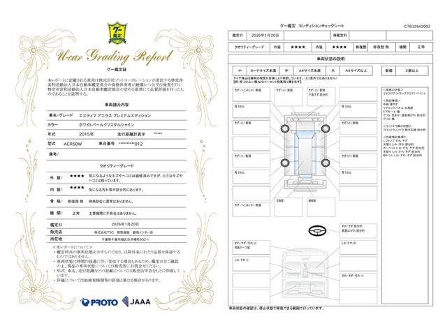 車両状態評価書