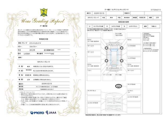 車両状態評価書
