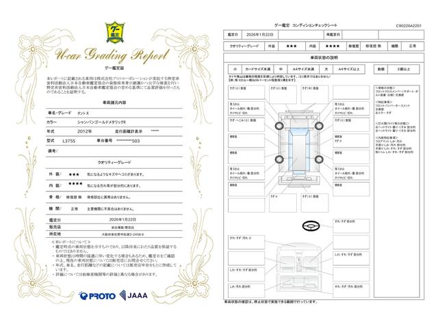 車両状態評価書