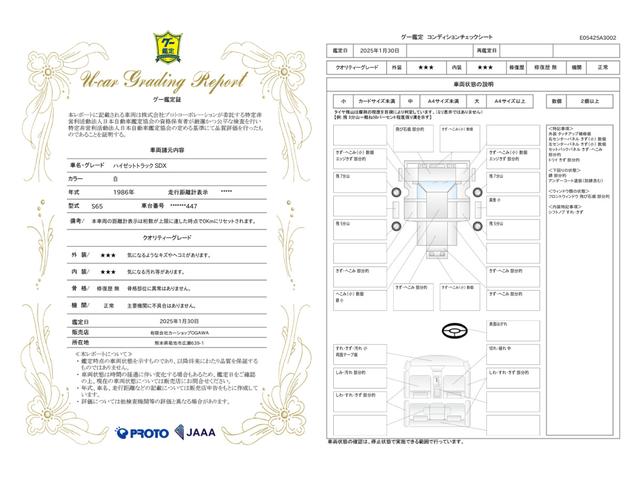 車両状態評価書