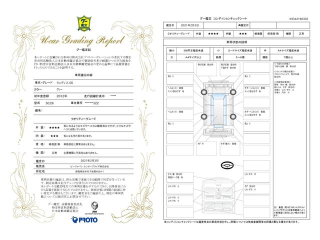 車両状態評価書
