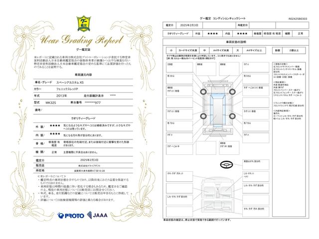 車両状態評価書