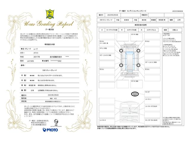 車両状態評価書