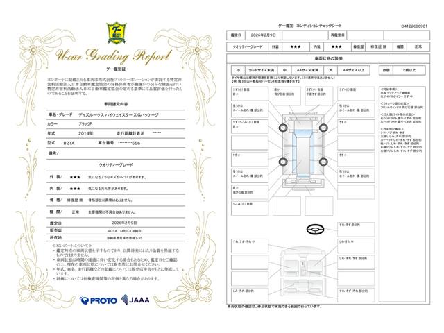 車両状態評価書