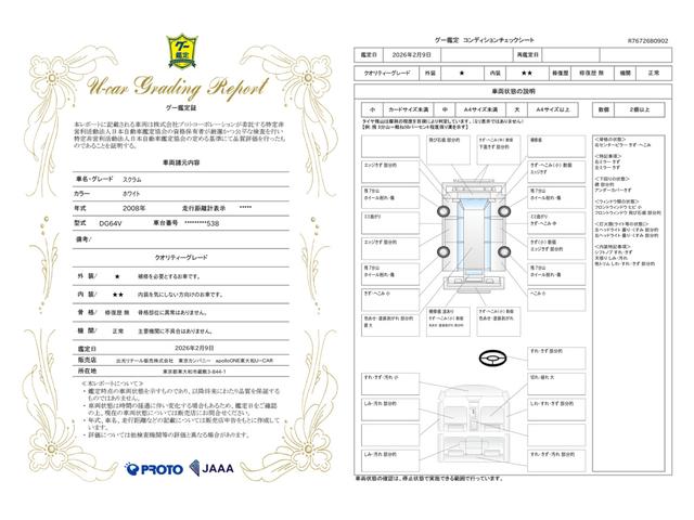 車両状態評価書