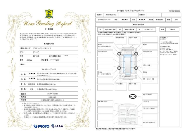 車両状態評価書