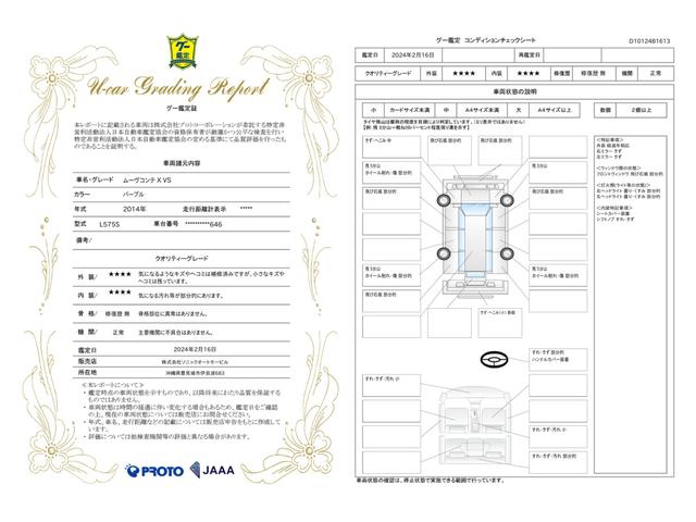 車両状態評価書