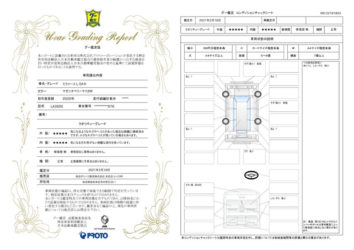 ダイハツ ミライースｌ ｓａｉｉｉ ４ｗｄの中古車 車体価格79万円 令和2 年式 走行0 6万キロ 車体色マゼンタベリーマイカｍ 秋田県 由利本荘市中梵天３０ １ 秋田ダイハツ販売株式会社 本荘店 ｕ ｃａｒの在庫 グーネット中古車