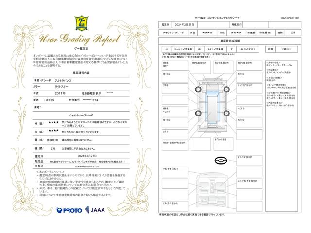 車両状態評価書