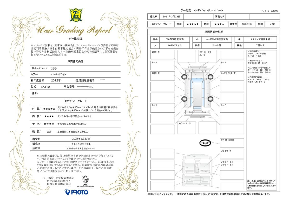 車両状態評価書