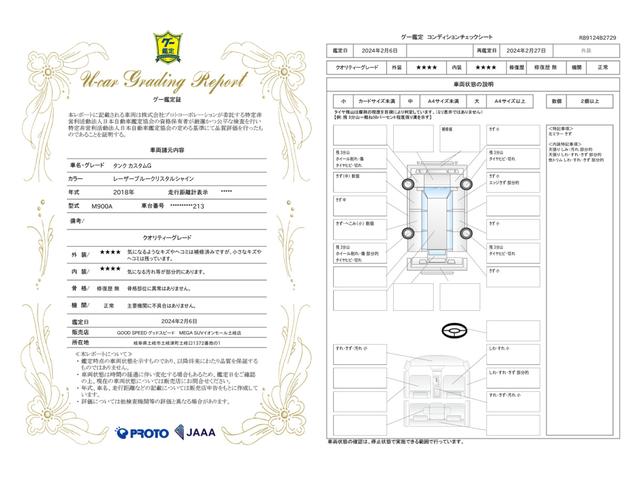 車両状態評価書