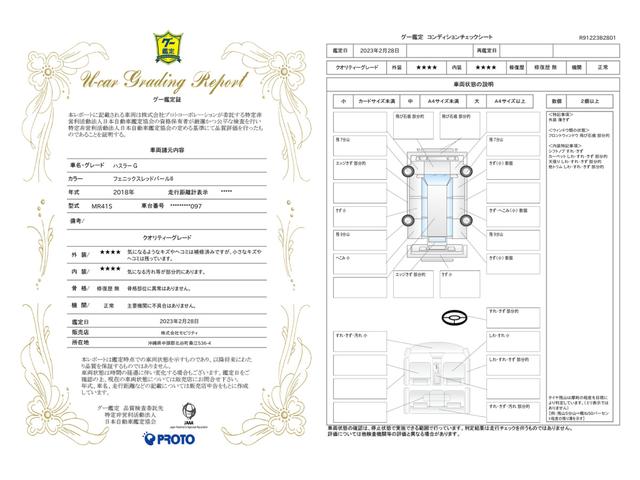 車両状態評価書