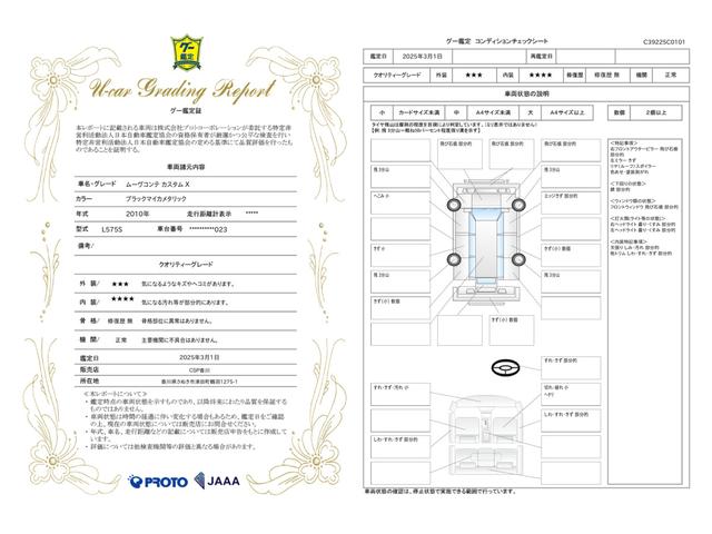 車両状態評価書