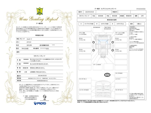 車両状態評価書