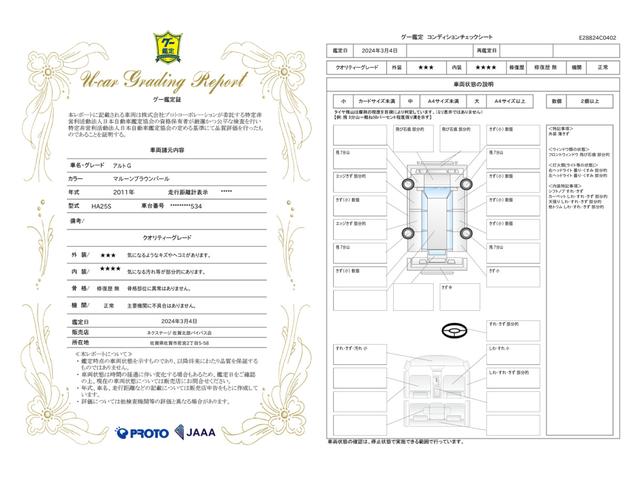 車両状態評価書