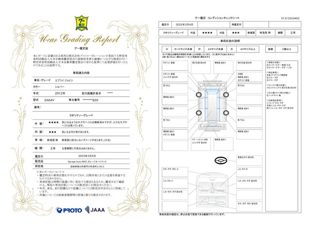 車両状態評価書