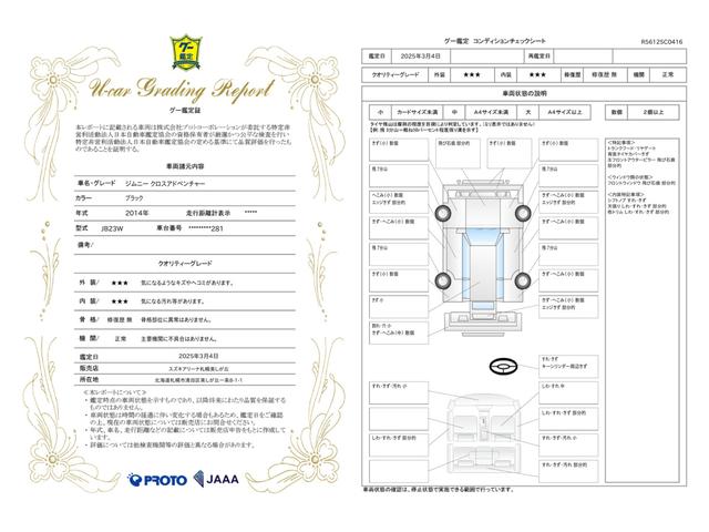 車両状態評価書