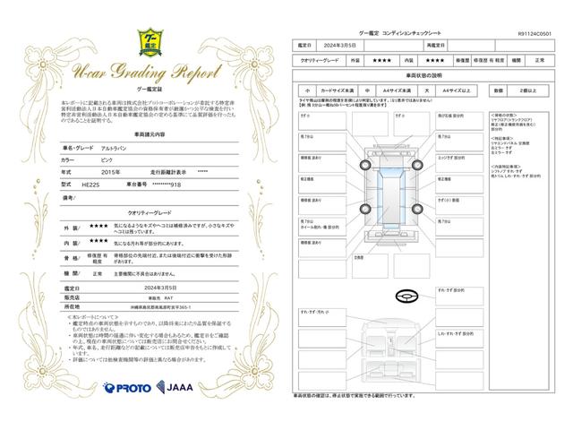 車両状態評価書