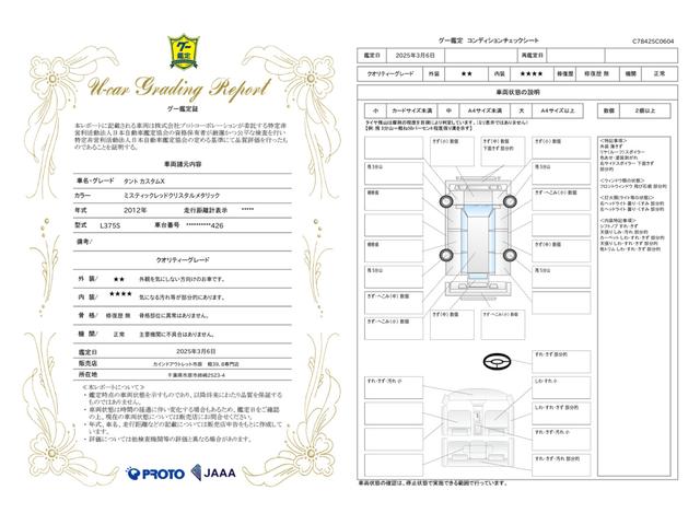 車両状態評価書
