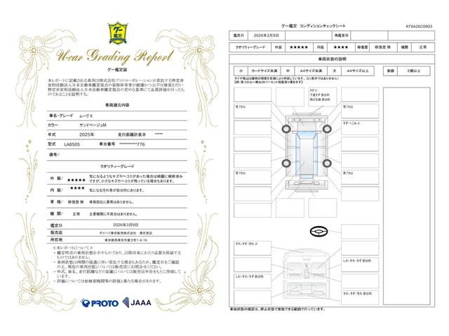 車両状態評価書