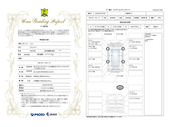 車両状態評価書