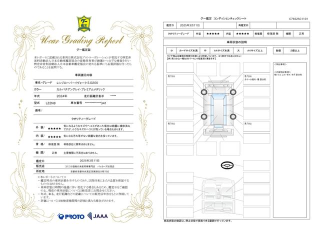 車両状態評価書