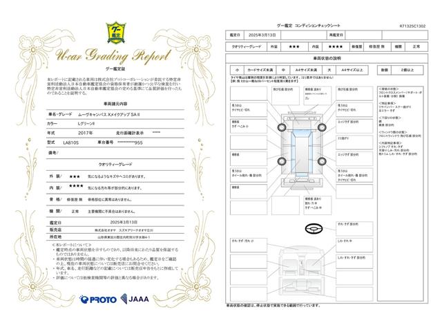 車両状態評価書