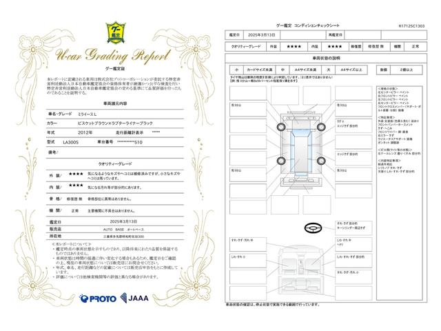 車両状態評価書