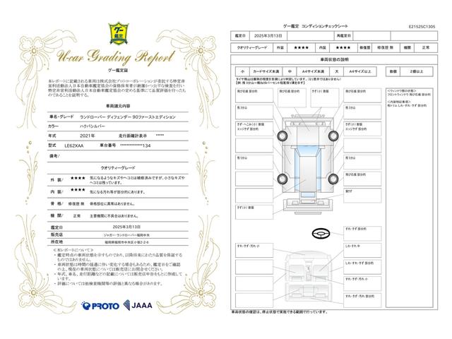 車両状態評価書