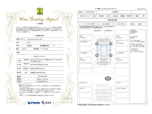車両状態評価書