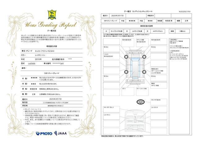 車両状態評価書