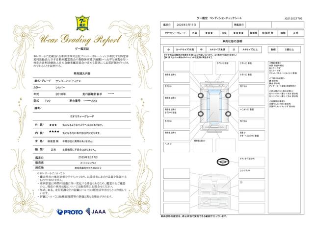 車両状態評価書