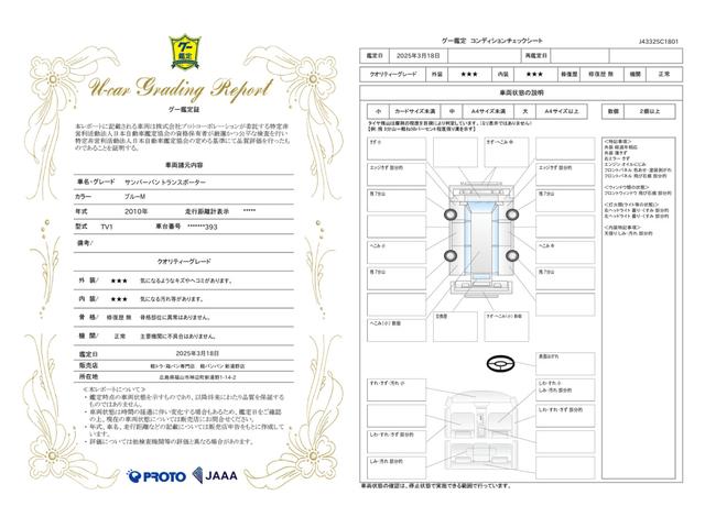 車両状態評価書