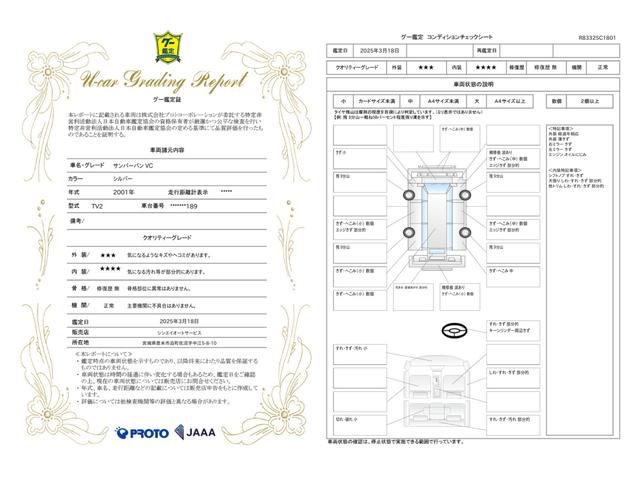車両状態評価書