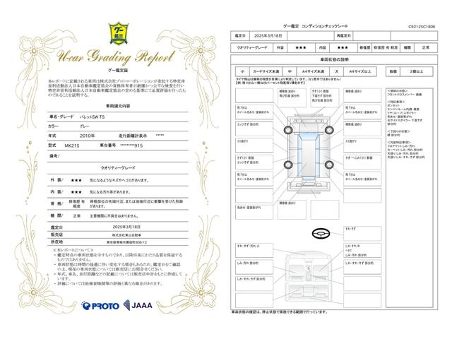 車両状態評価書