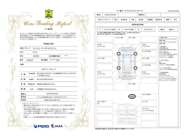 車両状態評価書