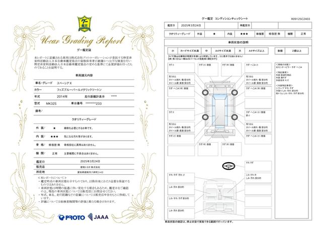 車両状態評価書