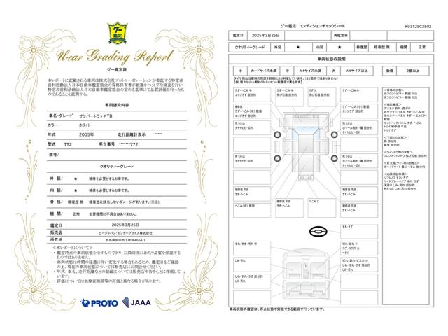 車両状態評価書