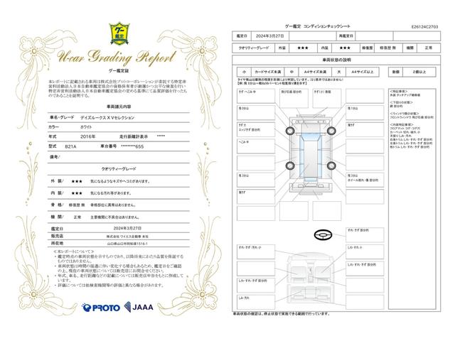 車両状態評価書