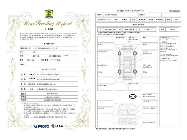 車両状態評価書