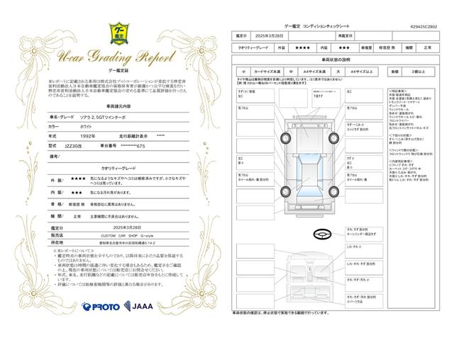 車両状態評価書
