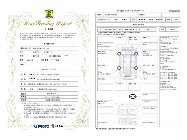 車両状態評価書