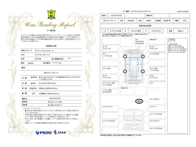 車両状態評価書