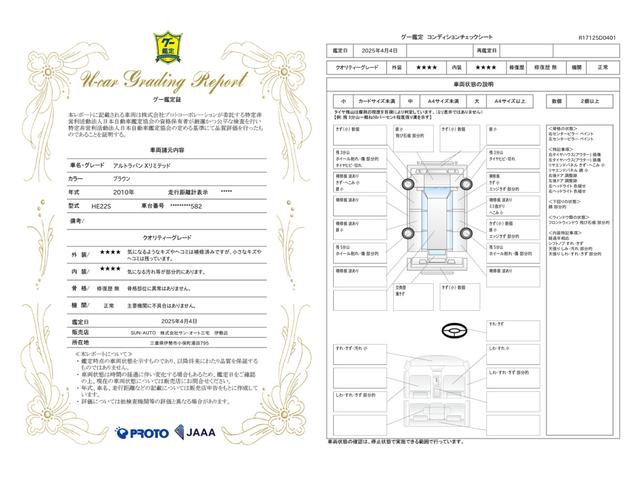車両状態評価書
